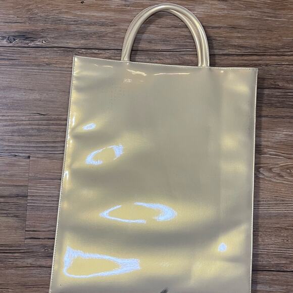 Escada Beaute  Handbag Gold Yellow Patent Leather - Picture 4 of 4